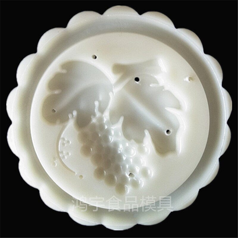 Handpers Chinese Cookie Cake Moulds 50G Plastic Maan Cakevorm Set Met 5 Wit Postzegels Vogel Vis Vlinder honeybee Patroon