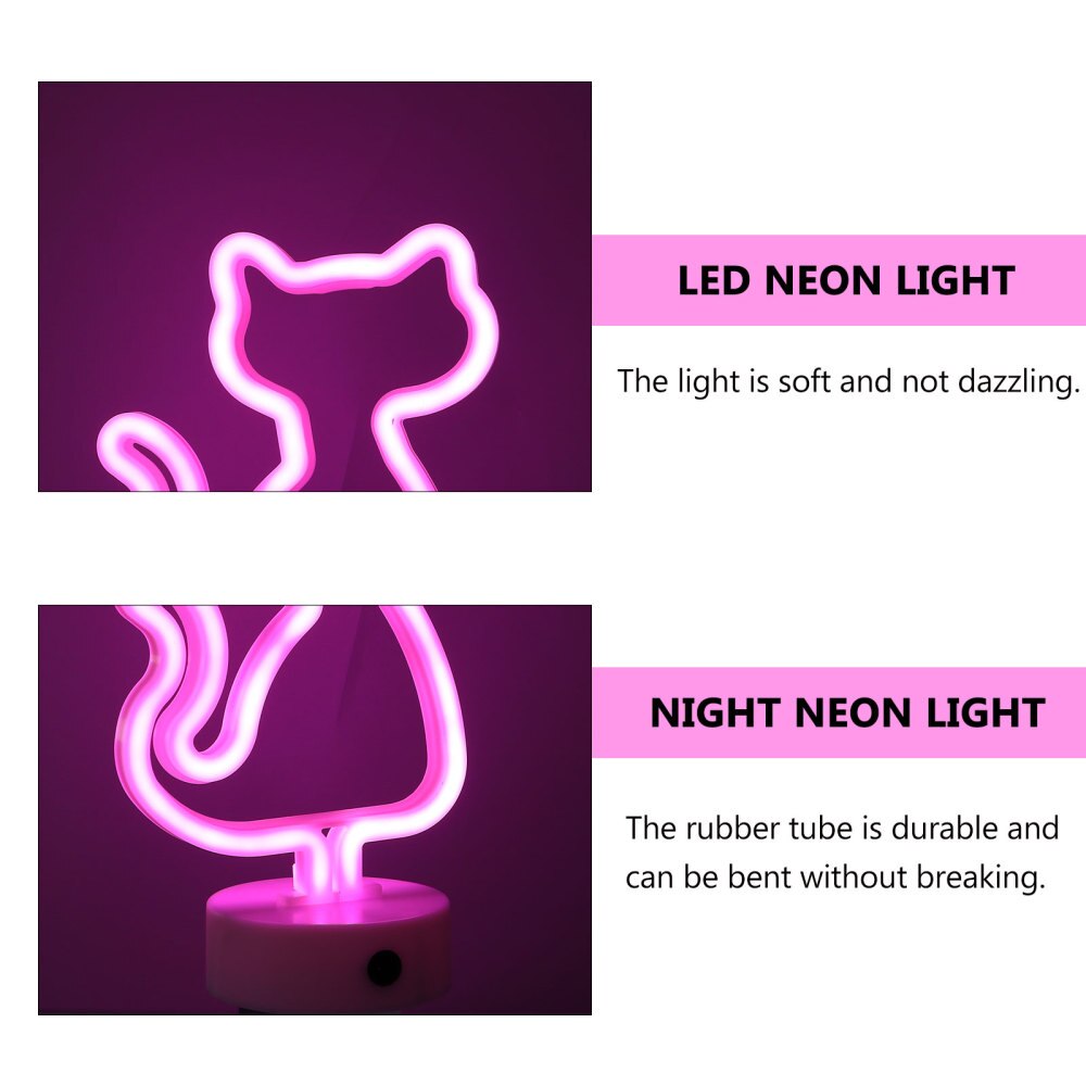Desktop Green Night Light Acrylic LED Shaped Neon Light (Dual Use)