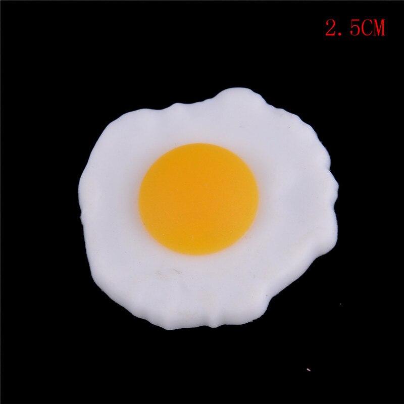 In miniatura di Frutta Cibo Giocattolo Dinning verdura Cesto Di Bambù Cibo Bambole Cuoco Casa Accessori In Miniatura: 1PC fried egg