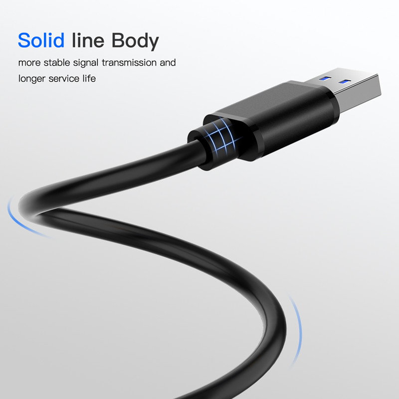 Usb 3.0 skjøteledning 5 gbps superhastighet dobbel type en hann til å skrive en mannlig datasynkroniseringskabel til radiator bærbar pc-skriver