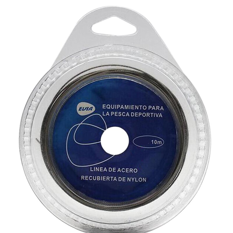 7 Strands Coated Braided Stainless Wire Fishing Rigging Material Coating Wire Leader Coating Jigging Wire Lead Fish Line: 40lbs