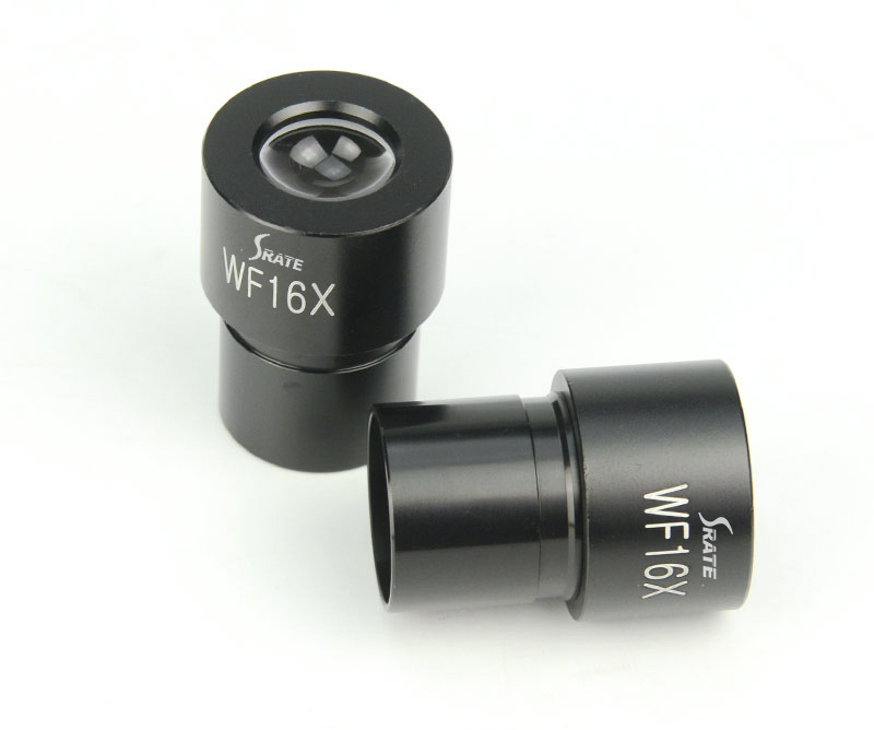 Srate 16X Wide Angle Eyepiece WF16X Biological Microscope Lens 23.2mm Mounting Size Optical apparatus and instruments