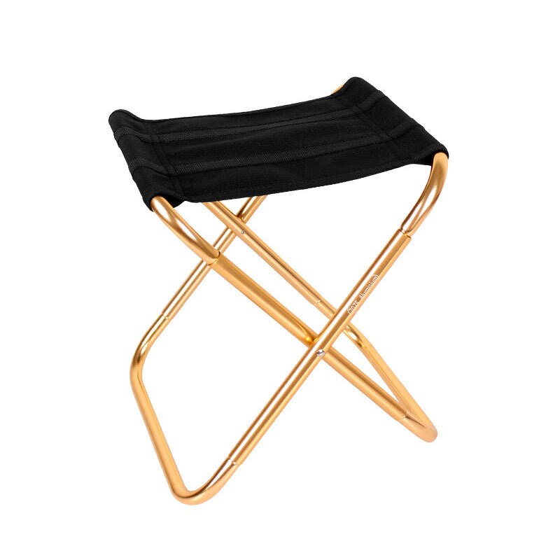 Tragbare draussen Camping Grill Hocker Faltbare Mini Angeln Stühle mit Lagerung Tasche: Gold