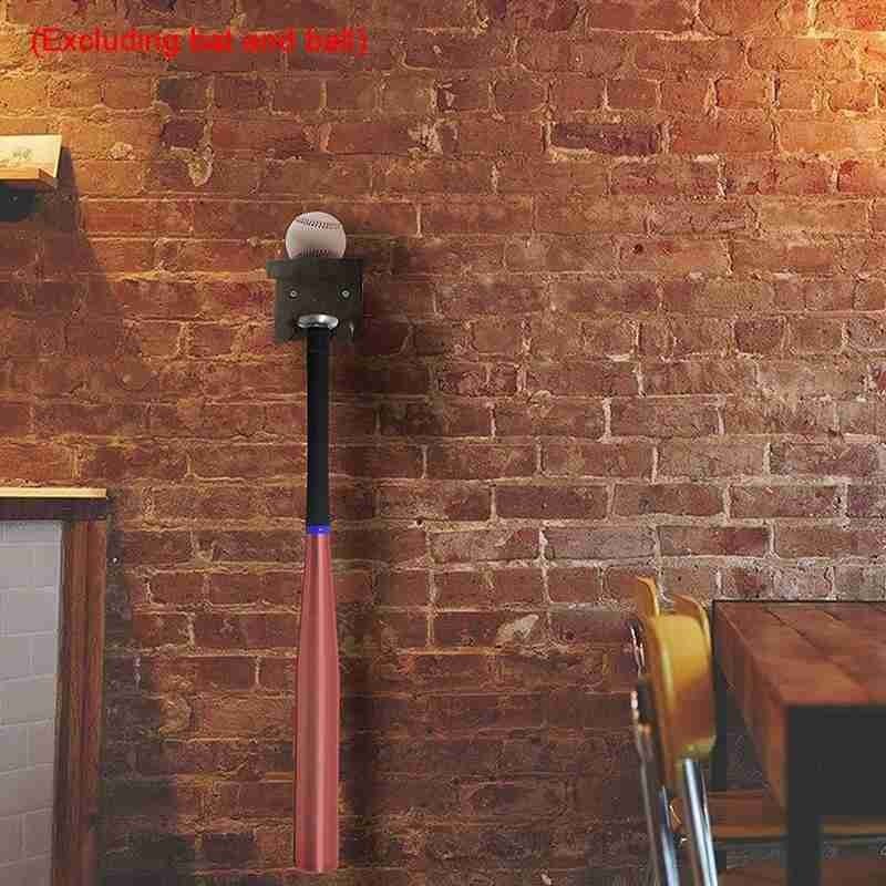 Baseball Bat Display Stand Wall Hanger Wood Bat Stand Multifunctional Sports Goods Rack