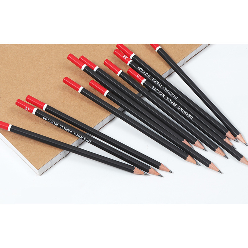12 Pcs 2B HB 2H Pencil Sketching Drawing Set Kit School Students Art Supplies For Child And Adult Office Writing Sketch Pencils