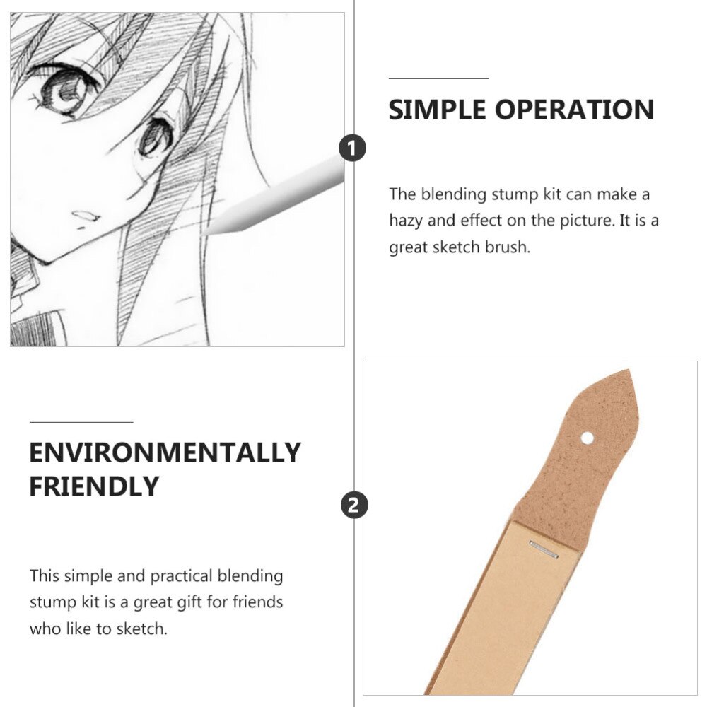 14pcs/Set Paper Sketch Drawing Tools Blending Stumps Shading Tools Drawing Sketching Blending Stumps Charcoal Sketch Pen