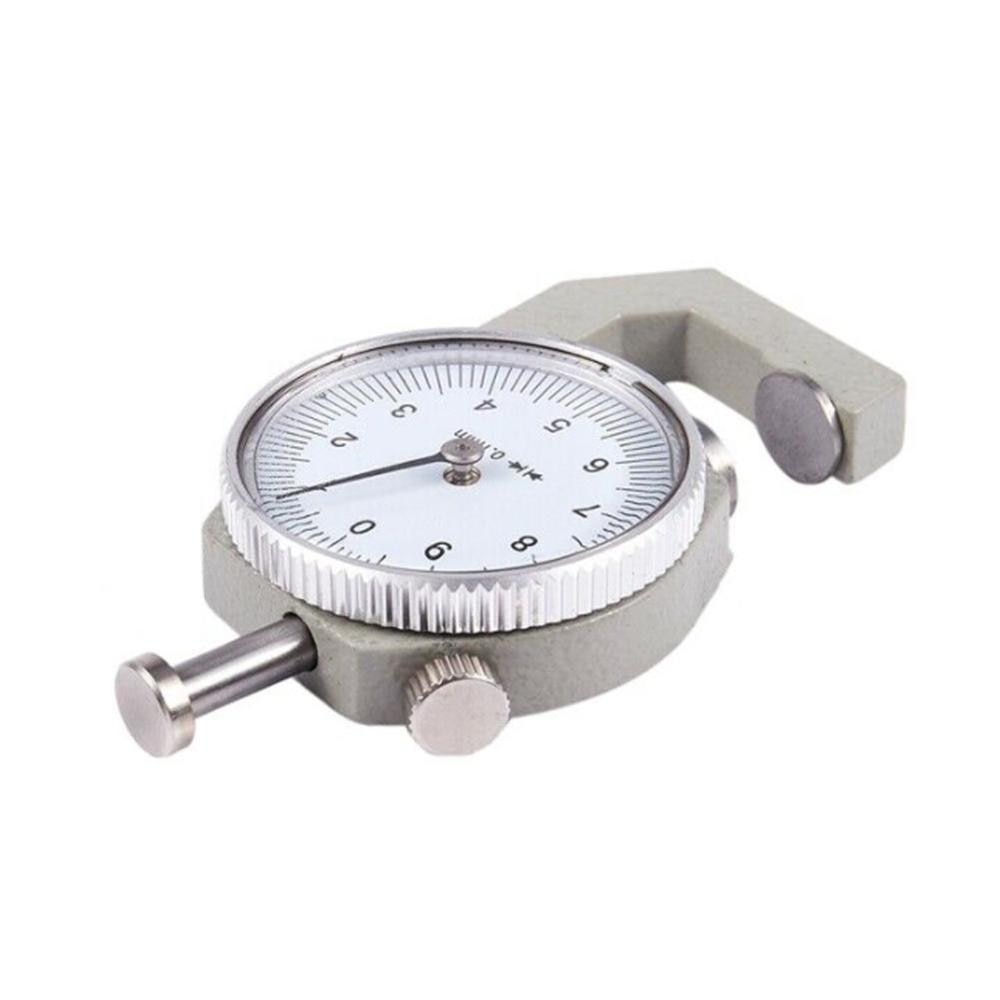 Leather Paper Dial Thickness Gauge 0-10mm 0.1mm Metal Case High Precision Micrometer Tester Width Measuring Instrument Tools
