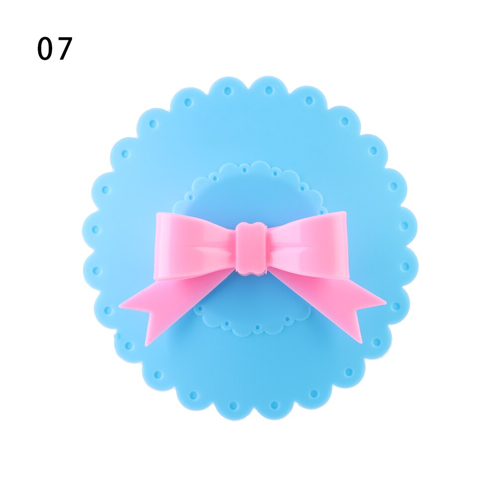 1 PC Silicone Cup Lid Bowknot Lace Sealed Anti-Dust For Tea Coffee Cup Cover Drink Ware Parts Cute Reusable Fashionable: type 7
