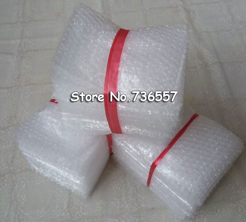 50 Stuks 100 Stuks 200 Stuks 100*150Mm Plastic Wrap Envelop Witte Bubble Verpakking Zakken Pe Bubble Bag schokbestendig Dubbele Film Bubble Bag