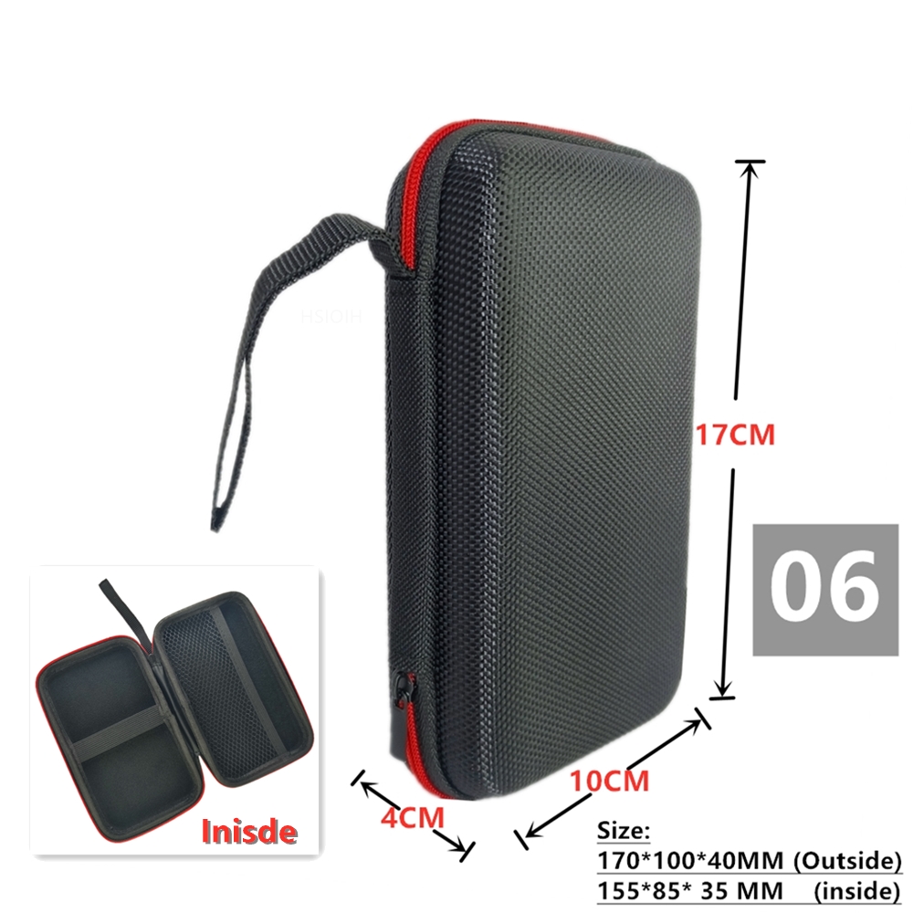 Digital Multimeter Bag Tool Storage Bags for Electronic Accessories Shockproof Bag EVA Box Case Earphone Data Cable Storage Bag: Grey