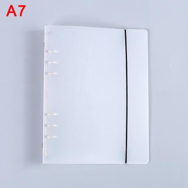 / /A7 size Multi-function School Cute Office Needs 6 holes Office Planner cover A6 A5 Plastic File Holder: A7