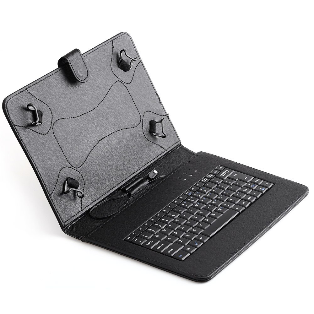 Universal- Mikro USB Tastatur Leder fallen Abdeckung Für Android 7 Zoll Tablette PC Für Samsung Lenovo Huawei Tabletten Tastatur fallen