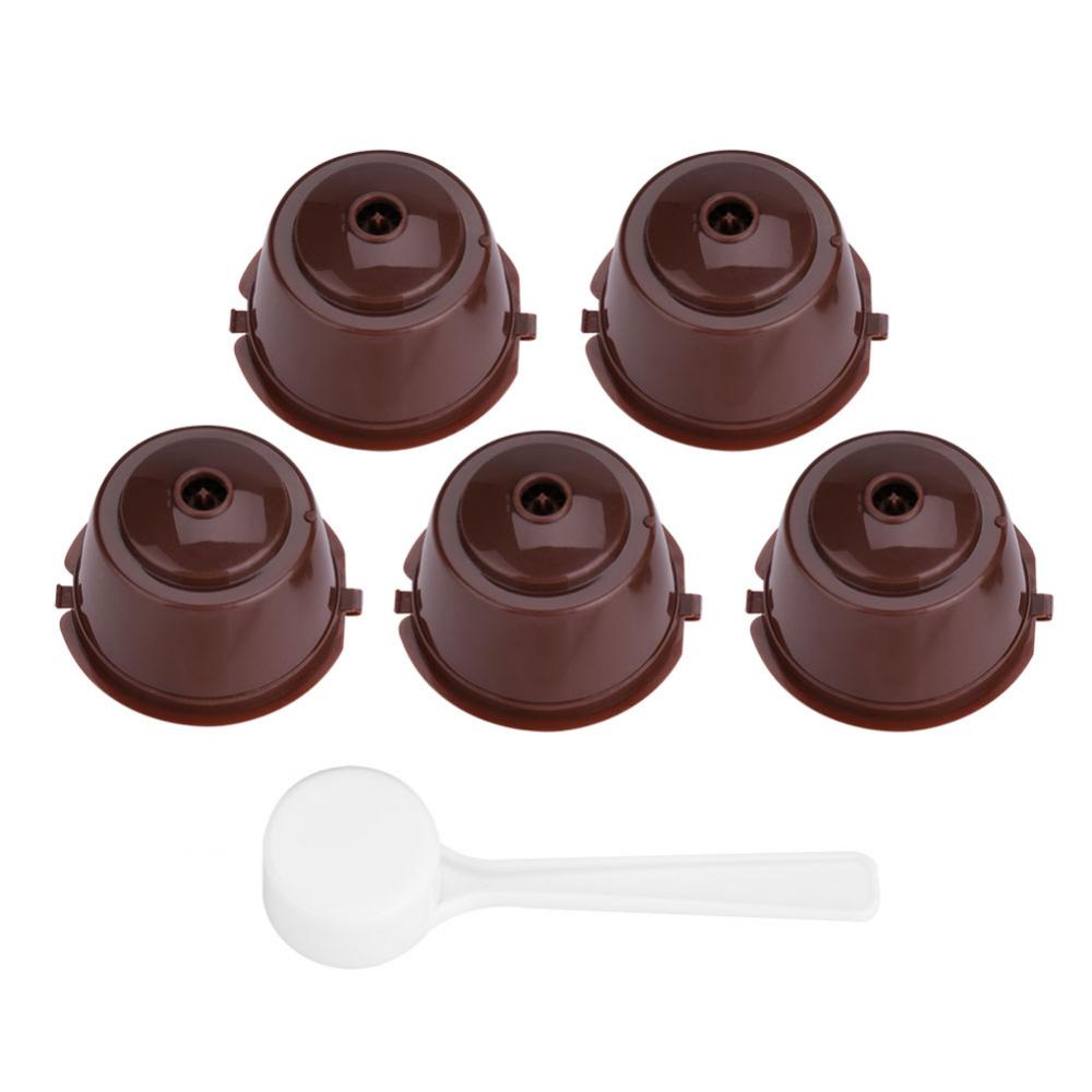 5Pcs Herbruikbare Hervulbare Capsules Pods Voor Nescafe Capsula Dolce Gusto Machines Maker Nespresso Capsule Pod Cup Cafeteira