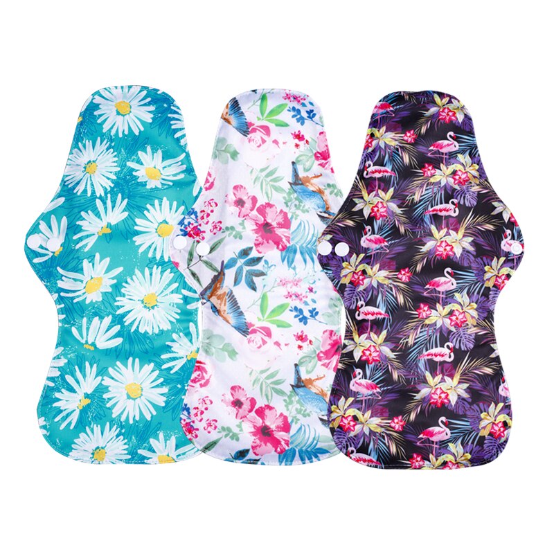[simfamily] 10Pcs Reusable Pads Bamboo Charcoal Pads Sanitary Pads Washable Panty Liner Mama Maternity Menstrual Cotton Dads: 3L