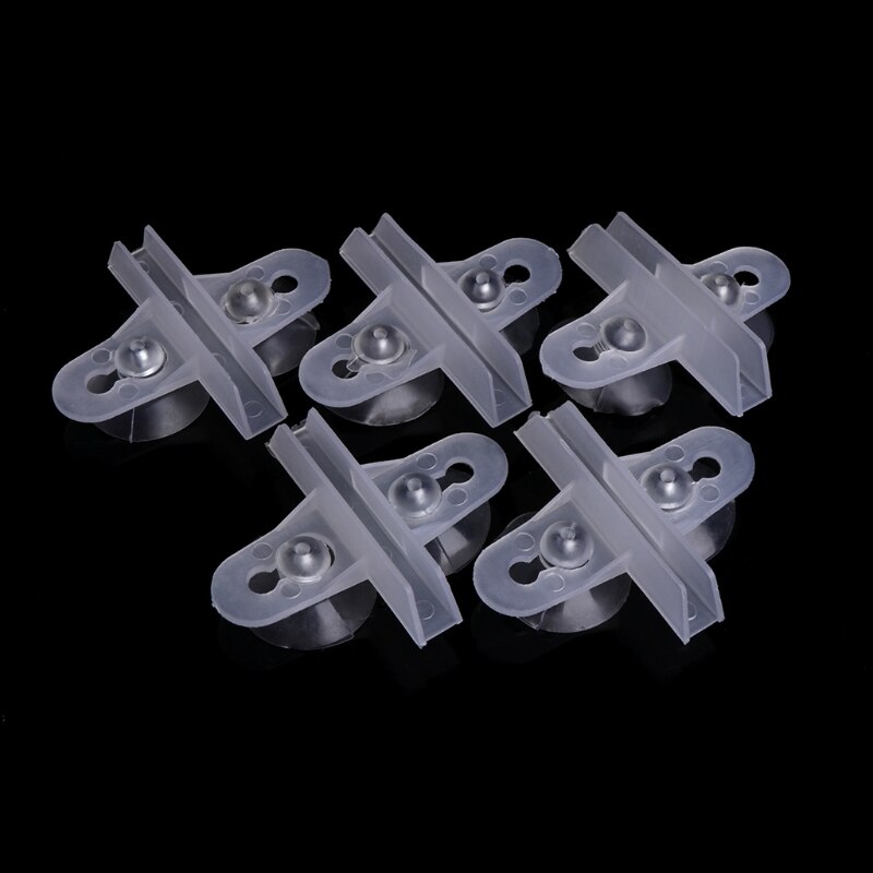 5pcs Aquarium Fish Tank Divider Suction Cup Divider Plastic Sheet Holder Set: Default Title