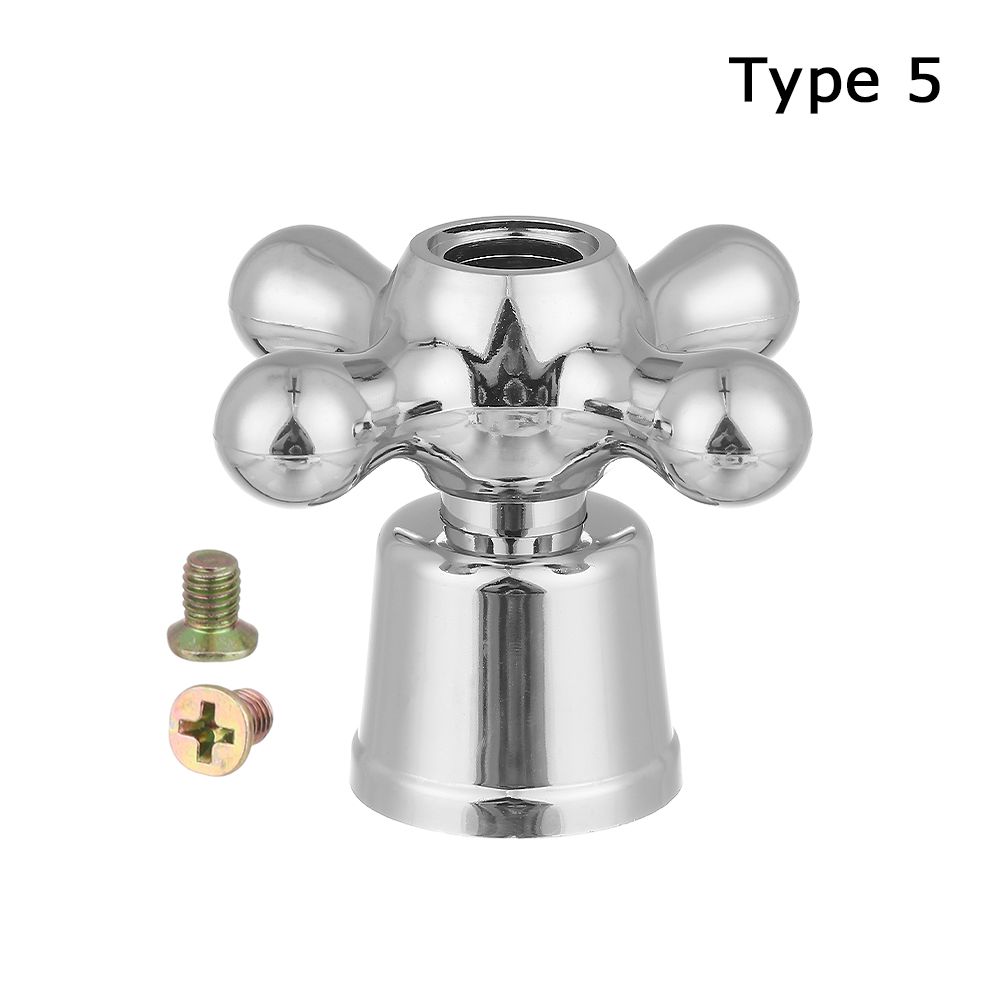 1Pcs Faucet Handle Triangle Valve Small Spout Dish Basin Handle Quick Open Valve Core Handwheel Faucet Switch Handle Accessories: 5