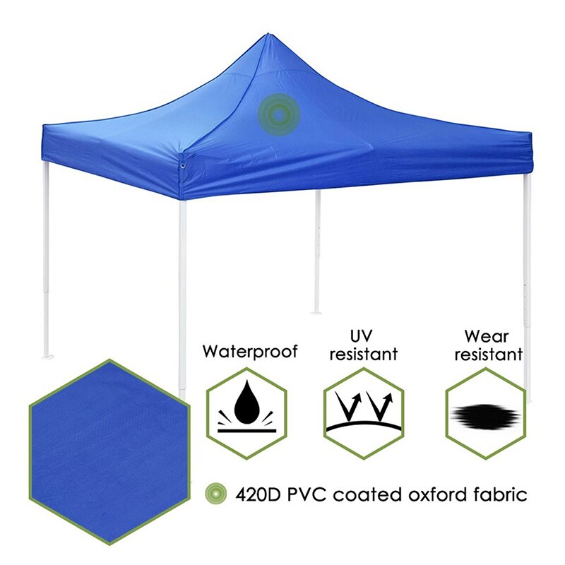 Gazebo tente soleil ombre tissu extérieur Patio étanche soleil ombre voile plage balcon jardin auvent chapiteau marché tente ombre couverture