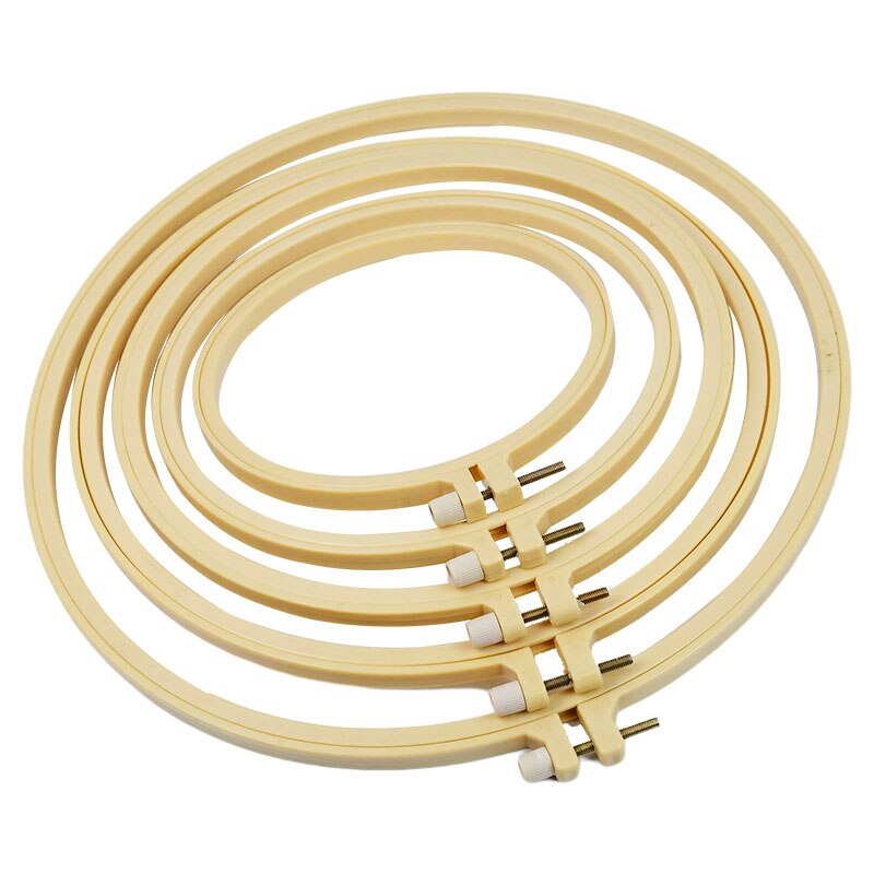 Multi-Size Plastic Embroidery Cross Stitch Hoop Embroidery Hoop Ring Frame DIY Craft Sewing Tools 1Pcs