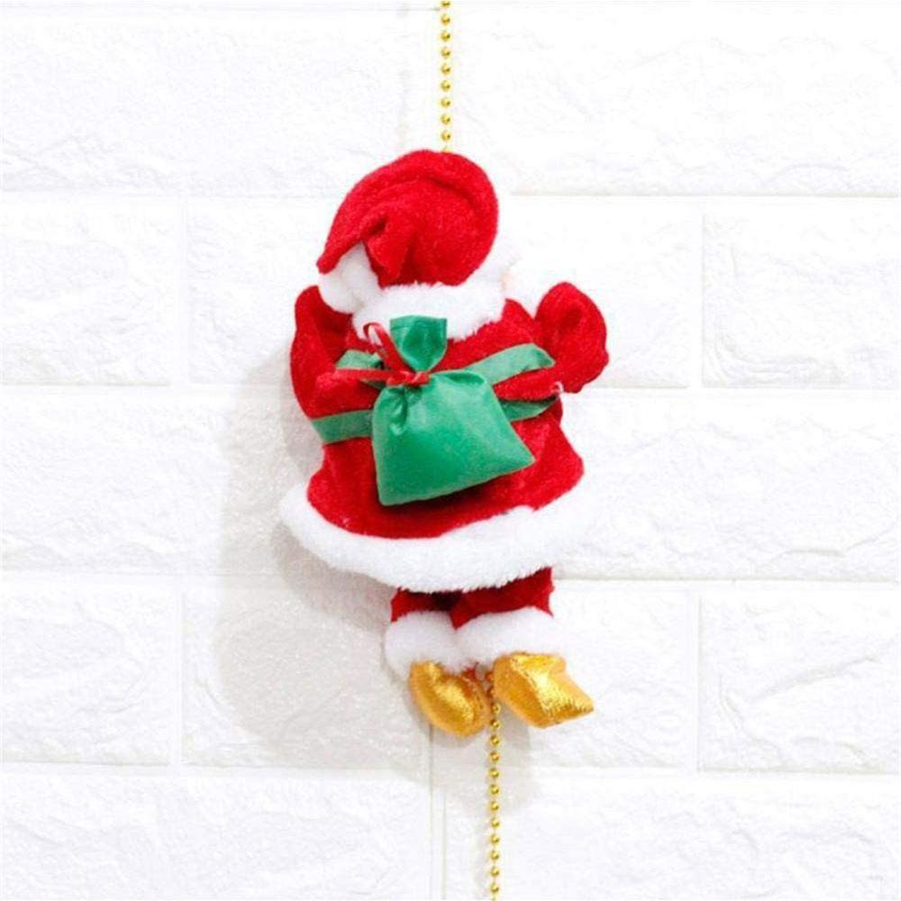 Weihnachten Santa Claus Elektro Aufstieg Leiter Hängende Dekoration Weihnachten Baum Ornamente Lustige Neue Jahr freundlicher Party Dekor