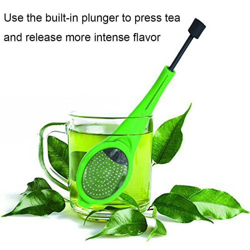 TEENRA Tea Infuser Builtin Plunger Plastic Tea Ba... Grandado