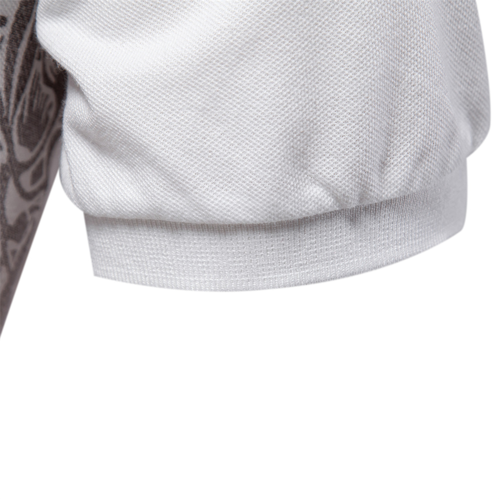 dégradé imprimé coton mélange polos pour hommes à manches courtes d'été hommes Polos