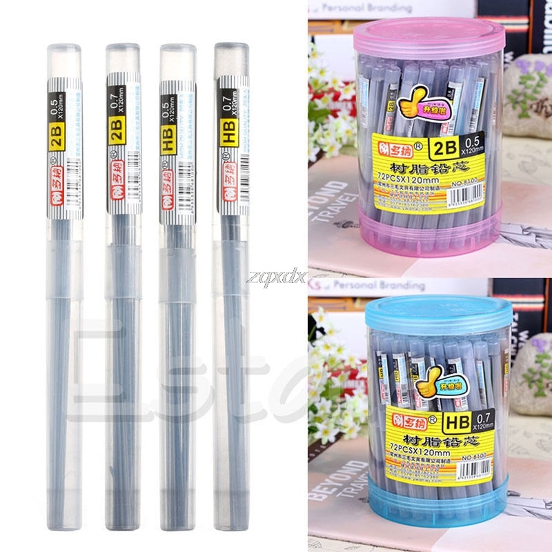 Hb 2b bly et genopfyldningsrør 0.5 mm / 0.7 mm automatisk blyantstil 11cm