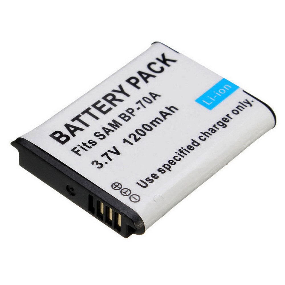 Camera Replacement Battery 1200mah BP70A 70A BP-70A For SAMSUNG ES65 ES70 TL105 TL110 PL100 Digital Video Camera Accessories