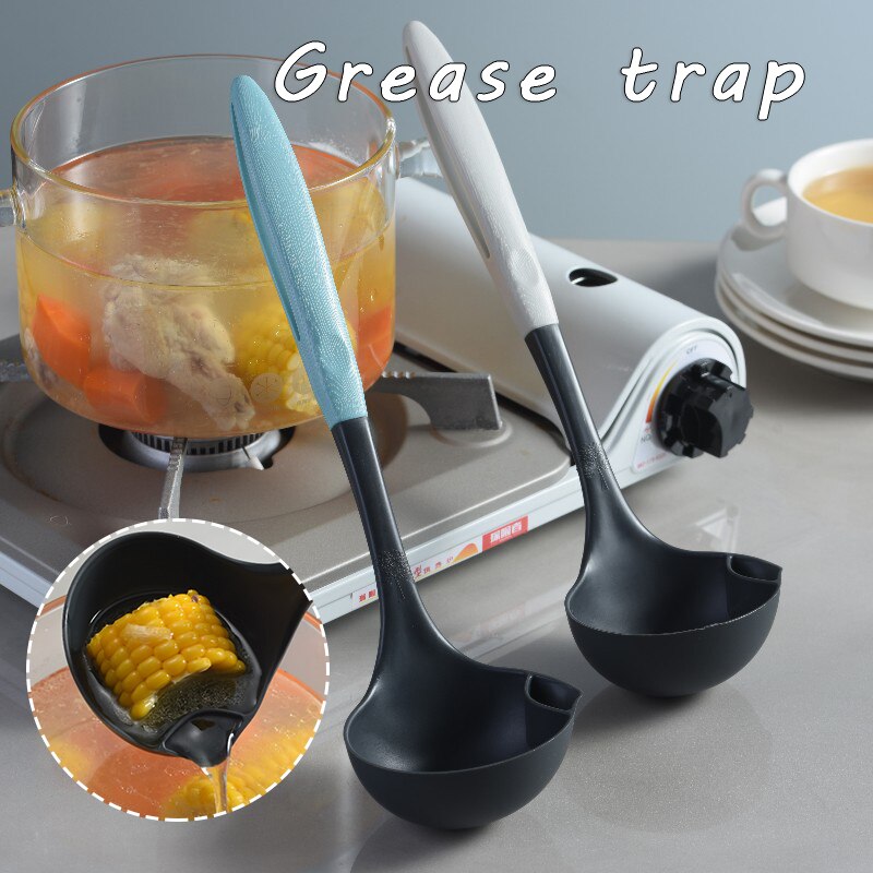 Suppe Fett Öl Separator Pfannen Abschäumer Löffel Suppe Sieb für Küche mit Wärmedämmung Anti-verbrühungen Küche Werkzeug