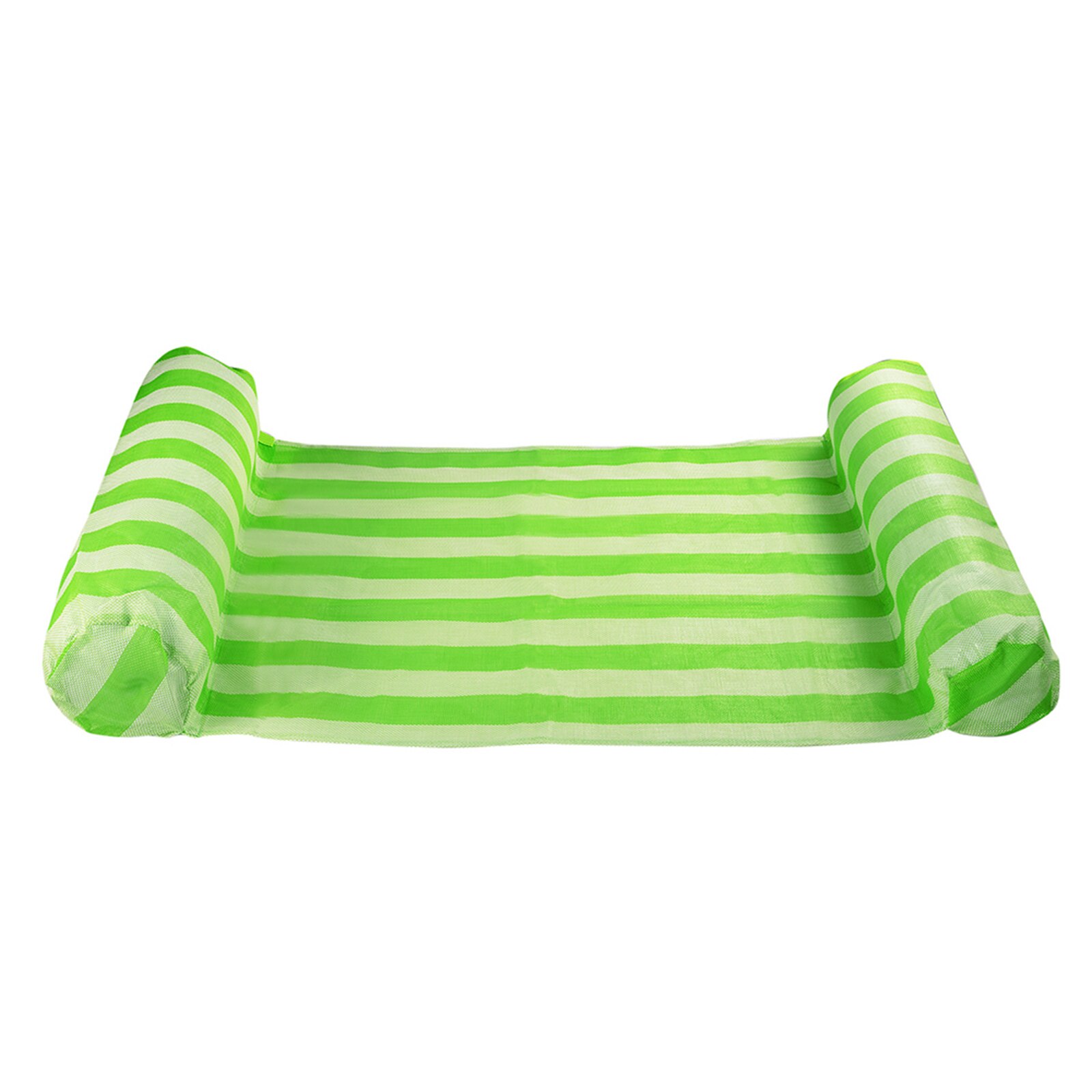 Cama flotante plegable para piscina, colchón de aire inflable con respaldo ergonómico, suministros de entretenimiento para playa: A