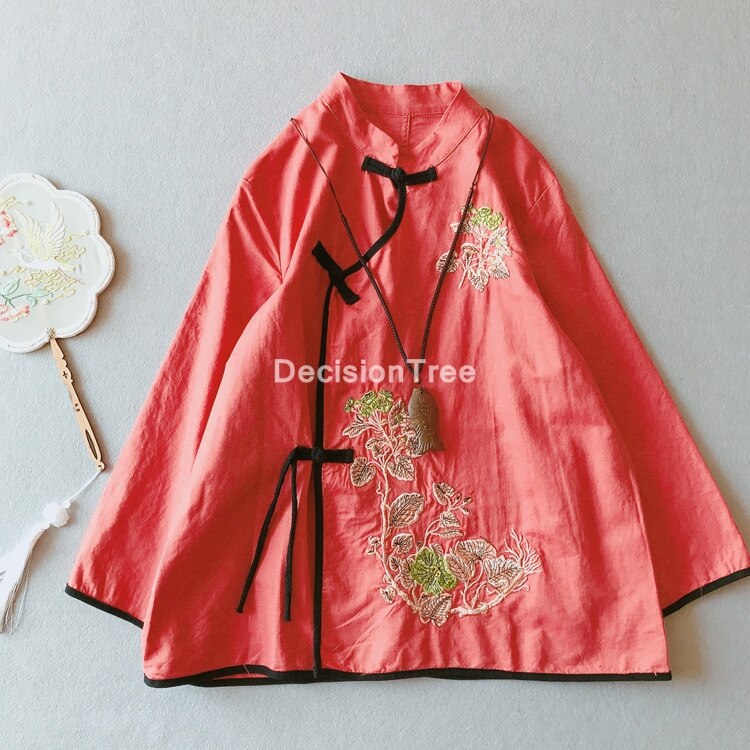 Ropa tradicional china para mujer, top hanfu, tops y pantalón para mujer, ropa oriental china, tops cheongsam de hada para mujer