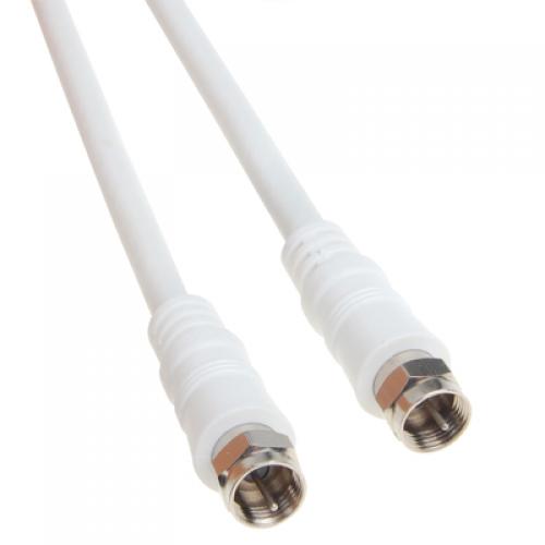 6.7 Ft Coaxial TV Antenna Cable for Attaching Cable Boxes VCRs WebTV or Any Video Source with F-type Output