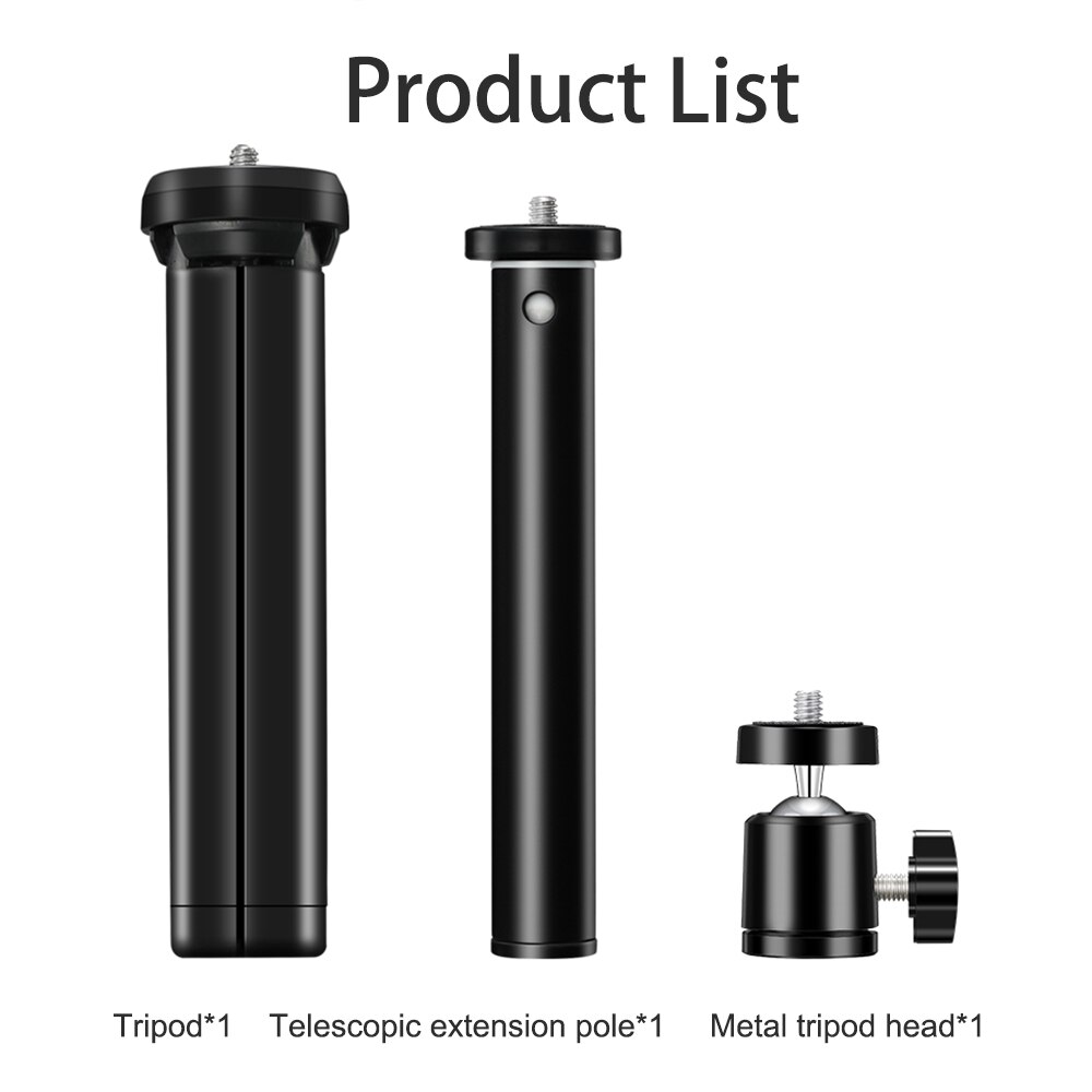 1/4 Screw Head Universal Portable 3 in 1 desktop Tripod Handheld Multifunction Selfie Tripod stand For Phone Camera