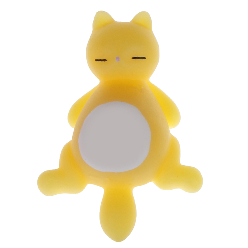 1Pcs Leuke Squishy Cat Antistress Bal Squeeze Mochi Stijgende Afreageren Soft Sticky Stress Grappige Decompressie Speelgoed: E