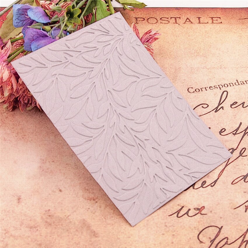 10.5x14.8cm Black leaf Embossing folders Plastic bump Scrapbooking DIY Template Fondant indentation Cake Photo Album Card Makin