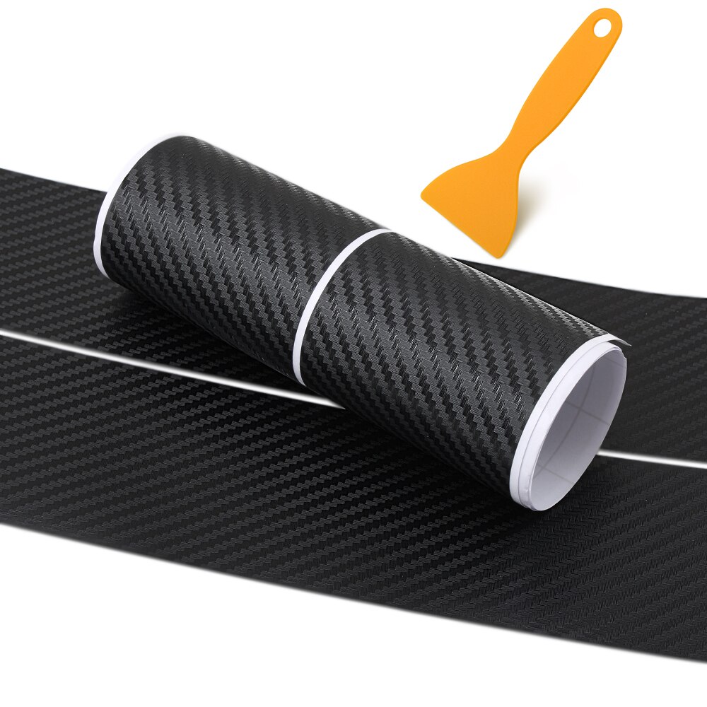 4PCS Carbon Fiber Car Door Sill Stickers Auto Scratch Protector Decals Car Tuning Accessories For Ford Focus 2 3 1 MK2 MK3 MK1: With tool