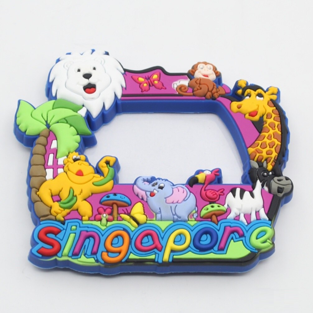 Singapore Rubber Fridge Magnet Tourist Souvenirs Refrigerator Magnetic Stickers Travel collection