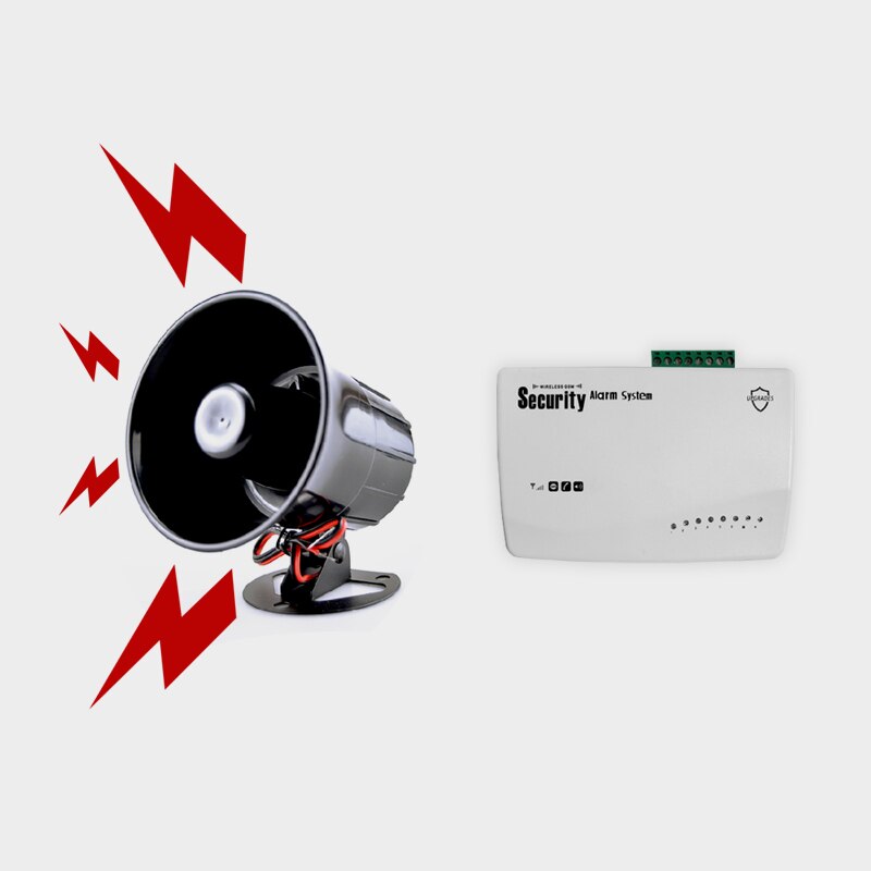 110dB DC 12V Wired Threaten Thieves Alarm Siren Horn For Home Security And Protection Wireless Alarm System Kits