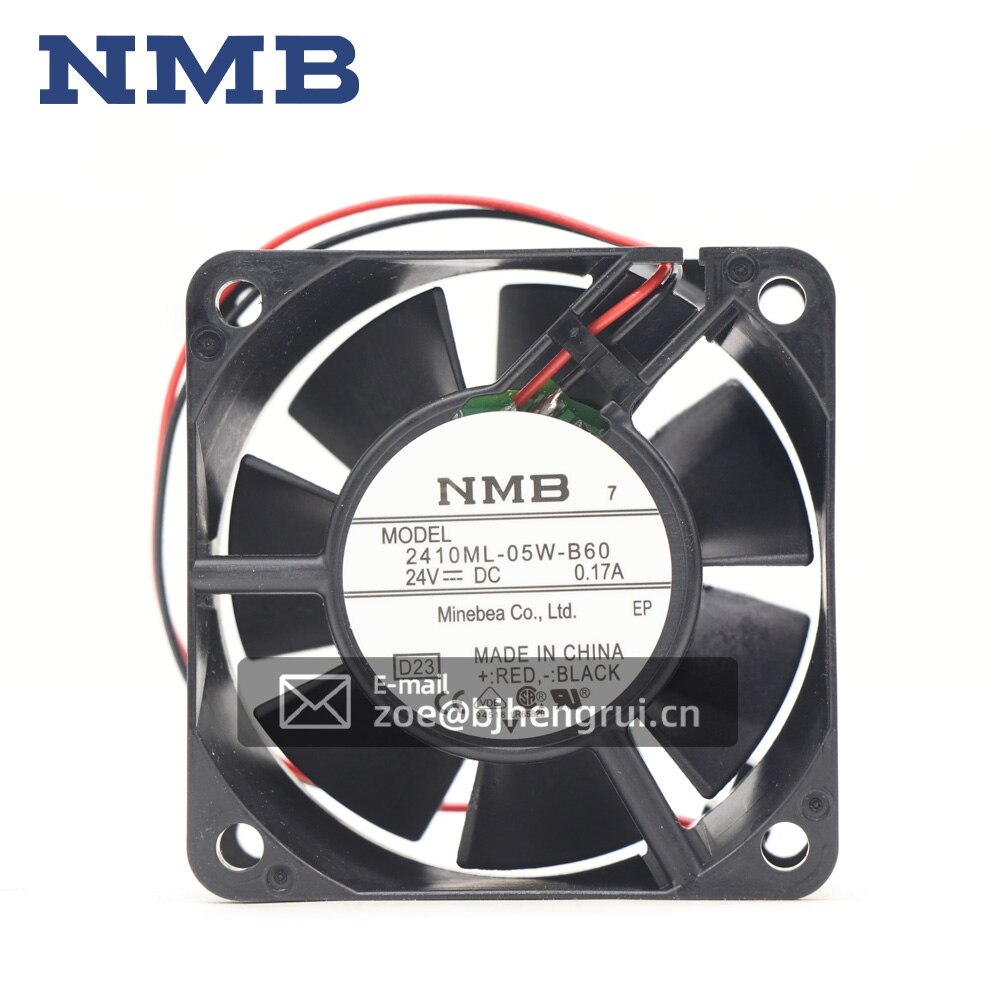 Original abb 2410ml-05w-b60 dc 24v 60*60*25 lager dc fläkt 24v 6025 kylfläkt radiator