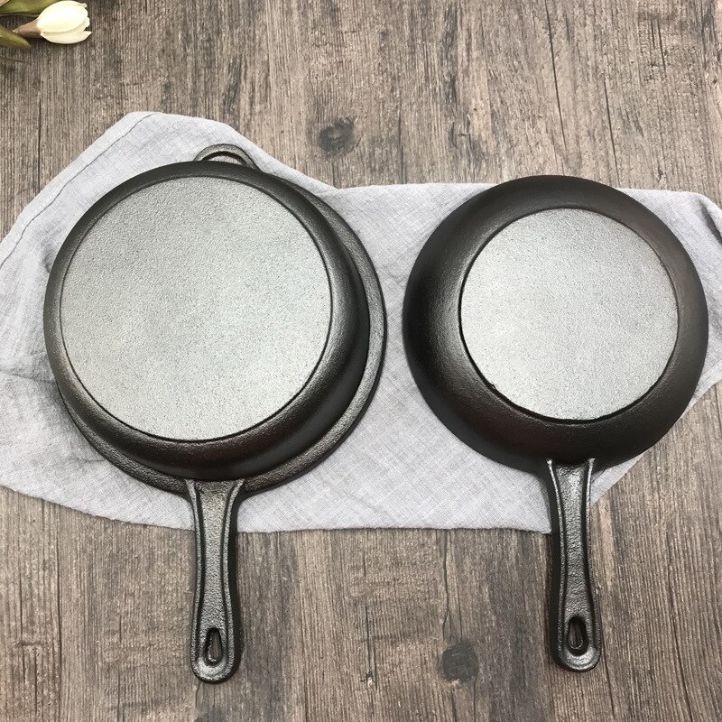 Gietijzer Melk Pan Dual Purpose Pan Pan Ongecoat Soeppan Inductie Fornuis Gasfornuis Universele