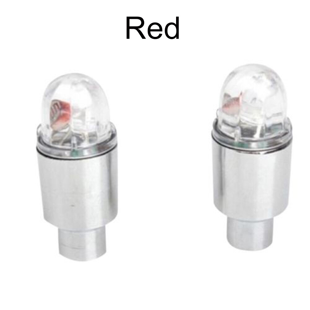 Lámpara LED de Flash para ciclismo, tapa de válvula de neumático con efecto luciérnaga, accesorios para bicicleta: red Lamp