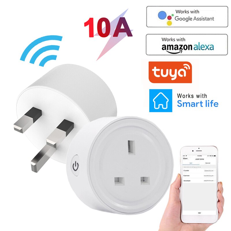 Zigbee Smart Socket EWelink US/UK Smart Plug Mini Switch For Alexa Samsung SmartThings Support Echo Device Voice Control