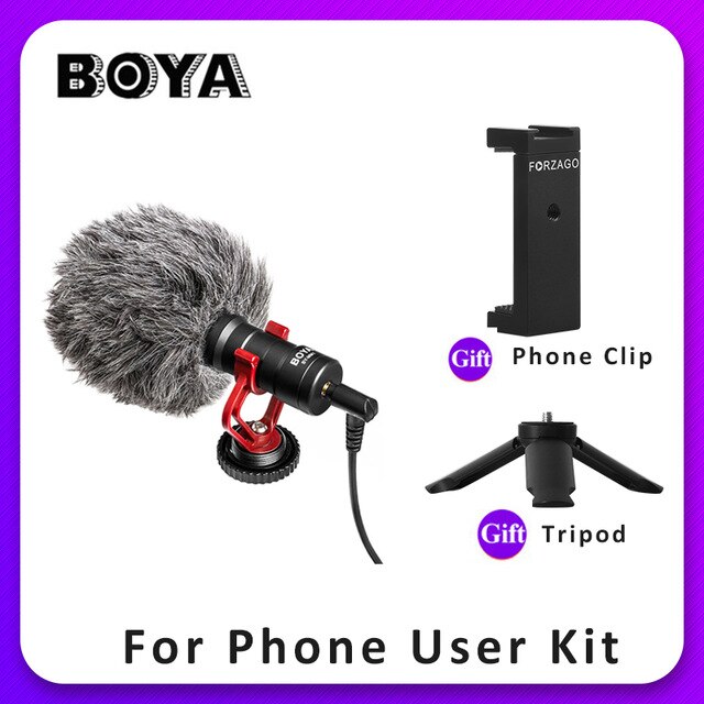BOYA BY-M1 Lavalier Audio Microphone микрофон для видео Camcorder Wired Microfone for DSLR Video Recorder Interview: BOYA MM1