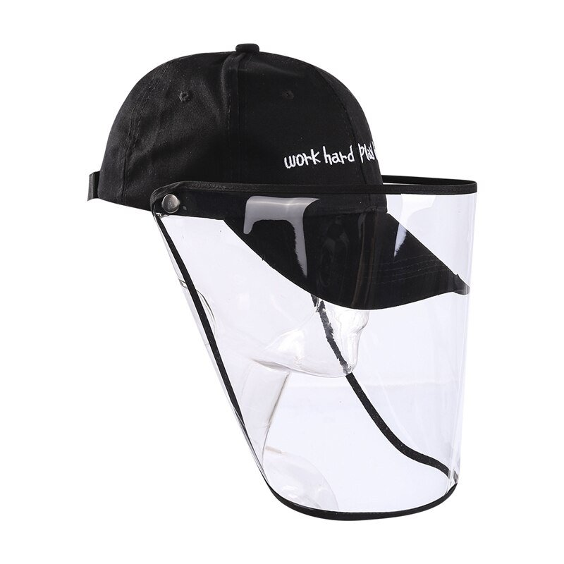 Trend Women Men Safety Baseball Hat Anti-Dust Anti- Splash Protection Removable Cover Caps Prevent Droplets Cover: 1