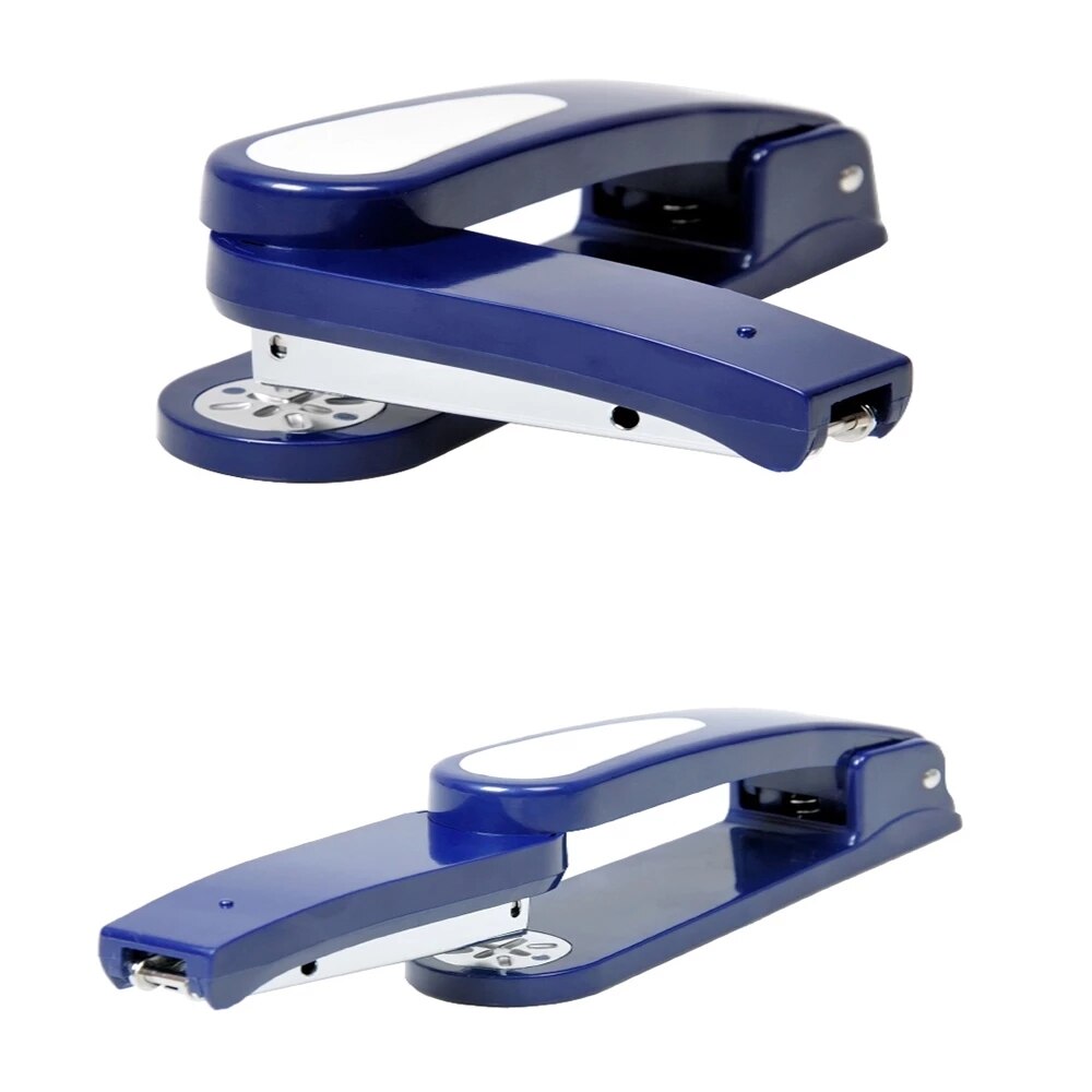 360 Graden Roterende Nietmachine Hoofd Desktop Nietmachine Met Nietjes Scherpe Beitel Voor Kantoorbenodigdheden School Thuis