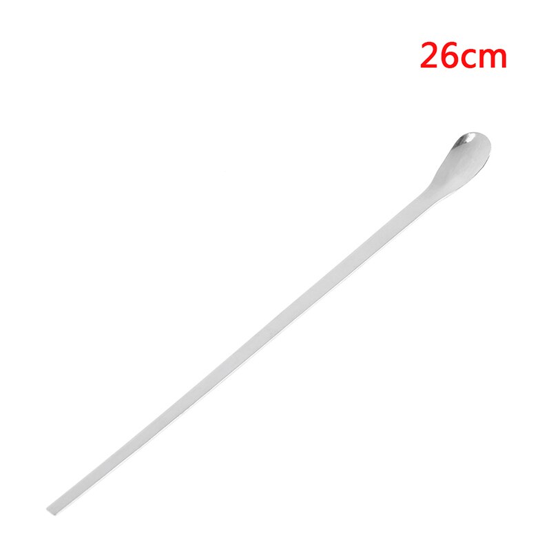 Rvs Lab Micro Spatel Geneeskunde Lepel Pil Houder Schop Apotheek 30/26/14/12 Cm: 26cm
