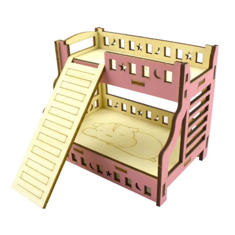Rat Hamster Villa Nid Lit de Couchage Maison Échelle D'escalade BRICOLAGE Assembler Écrou N7MD: F