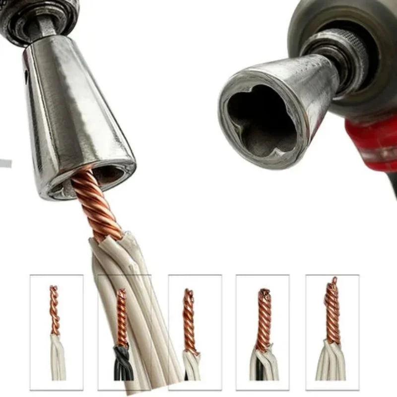 1Pc Draaiende Gereedschappen Snel Draaiend Elektricien Artefact Voor Boormachines Gedraaide Connector Kabel Apparaat Multi-Tool