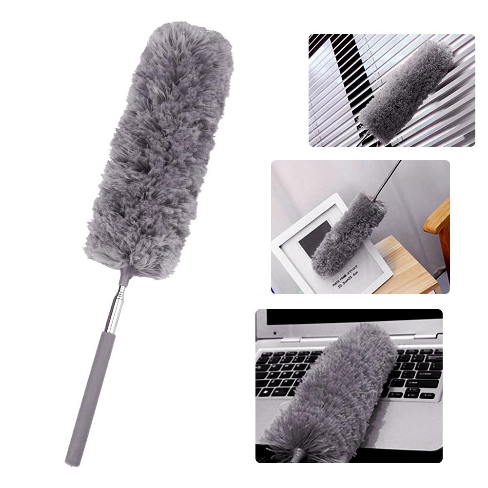 Justerbar bøyelig støvsuger støvrenser forleng tøye ut mikrofiber fjær støvkost møbler støv børste bil rengjøringe tilbehør