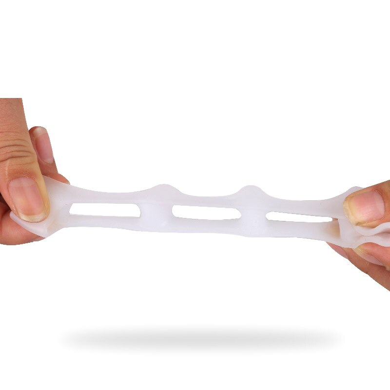 Mini Gel Toe Splitter Portable Five-Holes Milky white five-hole toe separator Toe Straightener Separators BB2