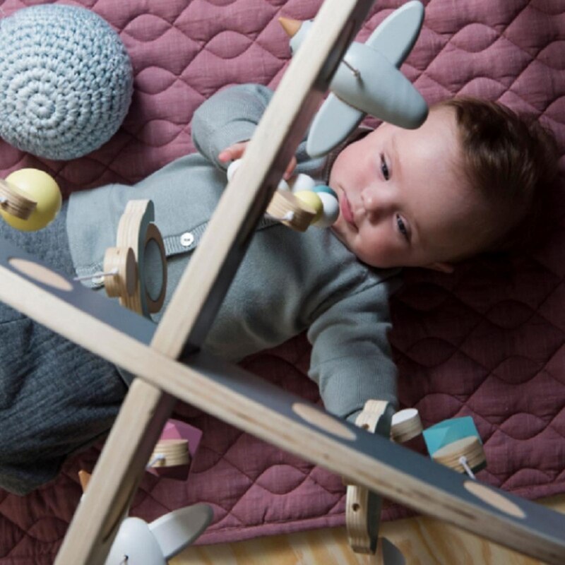 Tapis de jeu en lin et coton pour bébé, pour ramper, pour sol, chambre d&#39;enfant, décoration de la maison